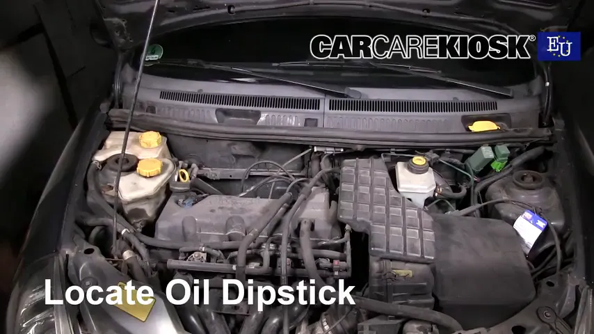 1997 Ford Ka Silver 1.3L 4 Cyl. Aceite Controlar nivel de aceite
